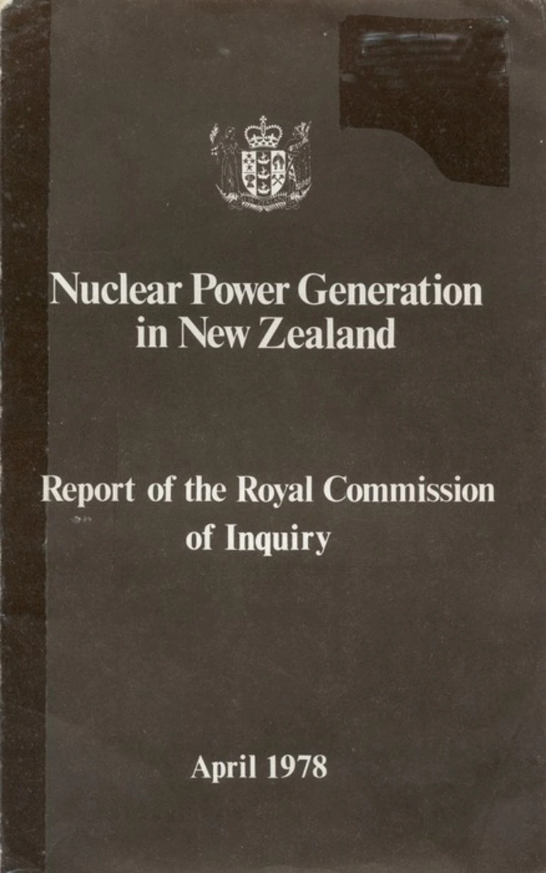 Image: Nuclear power generation in New Zealand : report of the Royal Commission of Inquiry.