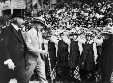 Image: During the 1920 visit of the Prince of Wales, Wellington