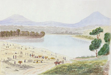 Image: Hamley, Joseph Osbertus, 1820-1911 :Meremere, Waikato [1864]