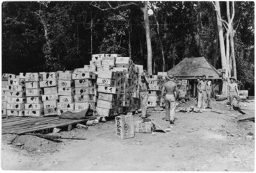 Image: New Zealand National Patriotic Fund Board's store, Guadalcanal, Solomon Islands, during World War 2