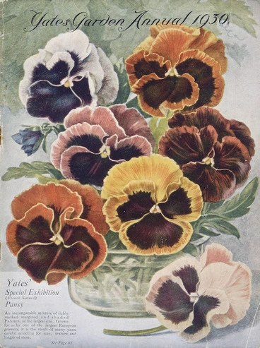Image: Arthur Yates & Co. Ltd, Auckland :Yates gardening annual 1930. Yates special exhibition pansy [Cover]
