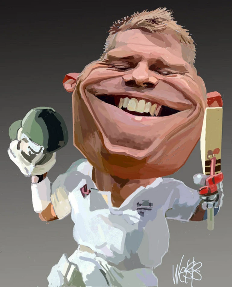 Image: Webb, Murray, 1947- :David Warner. 4 February 2014