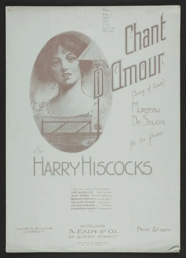 Image: Chant d'amour  (song of love) : morceau de salon / Harry Hiscocks.