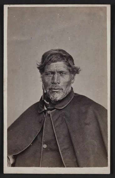 Image: Swan & Wrigglesworth (Wellington & Napier) fl 1864-1870 :Portrait of Pitiera Kopu