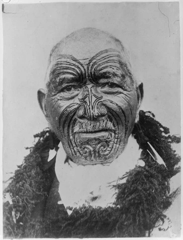 Image: Head and shoulders portrait of Wiremu Patara Te Tuhi