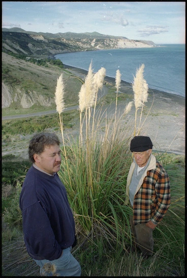 Image: Photograph of Haami Te Whaiti and Dick Te Whaiti at taiapure, Palliser Bay