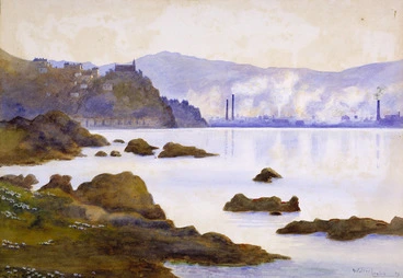 Image: Leslie, Walter Jefferson, 1855-1915 :[Oriental Bay] 1909