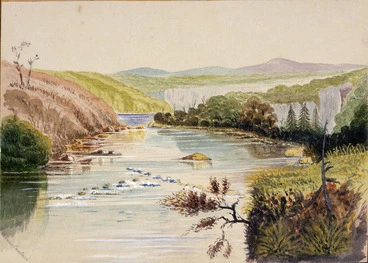 Image: Hamley, Joseph Osbertus, 1820-1911 :Maungatautari [March or April 1864]