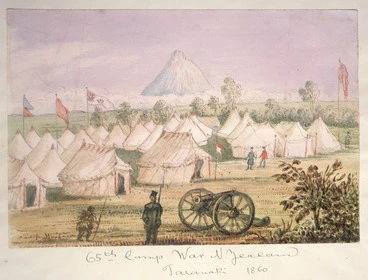 Image: [Gold, Charles Emilius] 1809-1871 :65th Camp Waitara N. Zealand Taranaki 1860