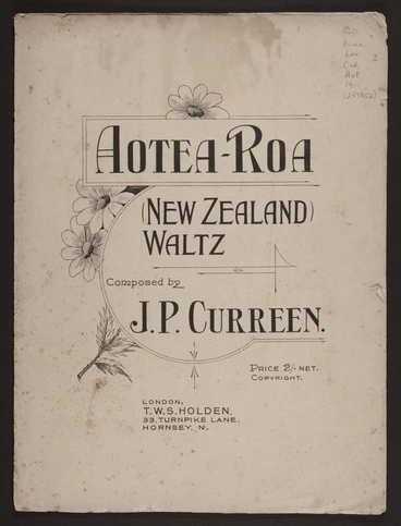 Image: Aotea-Roa = New Zealand : waltz / composed by J.P. Curreen.