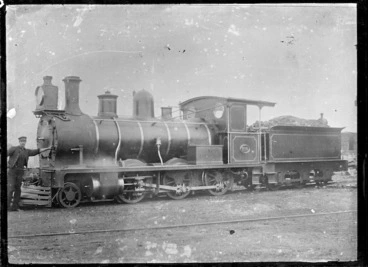 Image: J class steam locomotive, NZR 110, 2-6-0 type.