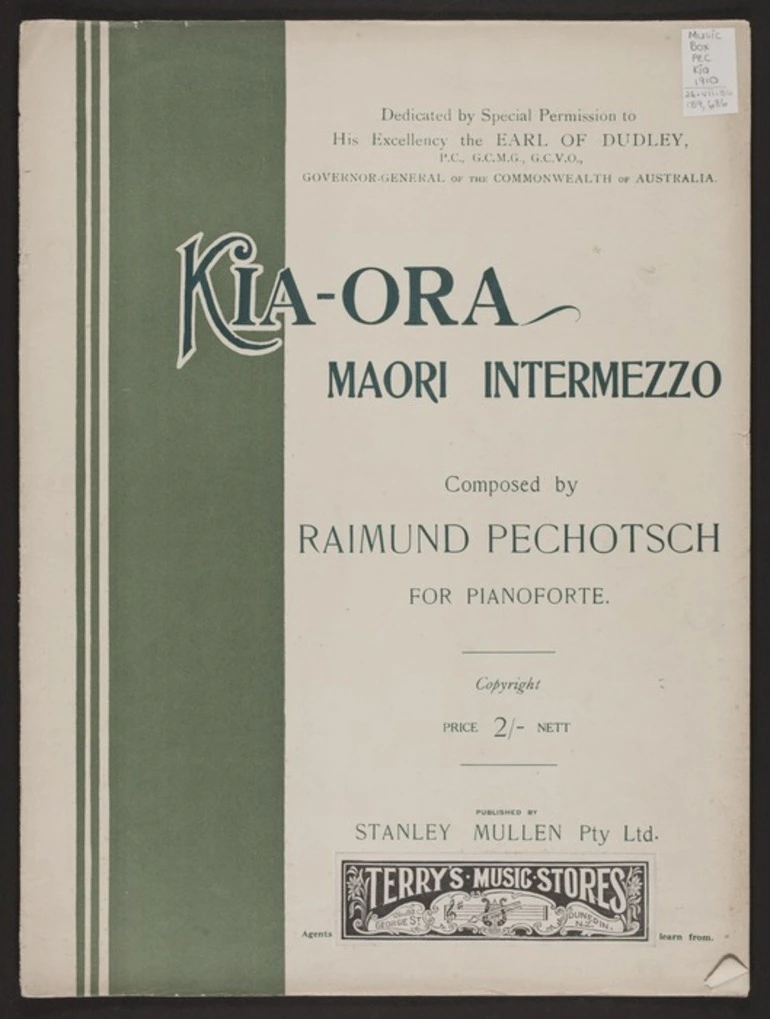 Image: Kia-ora Māori intermezzo / composed by Raimund Pechotsch.