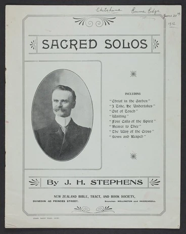 Image: Sacred solos / [music] by J.H. Stephens.