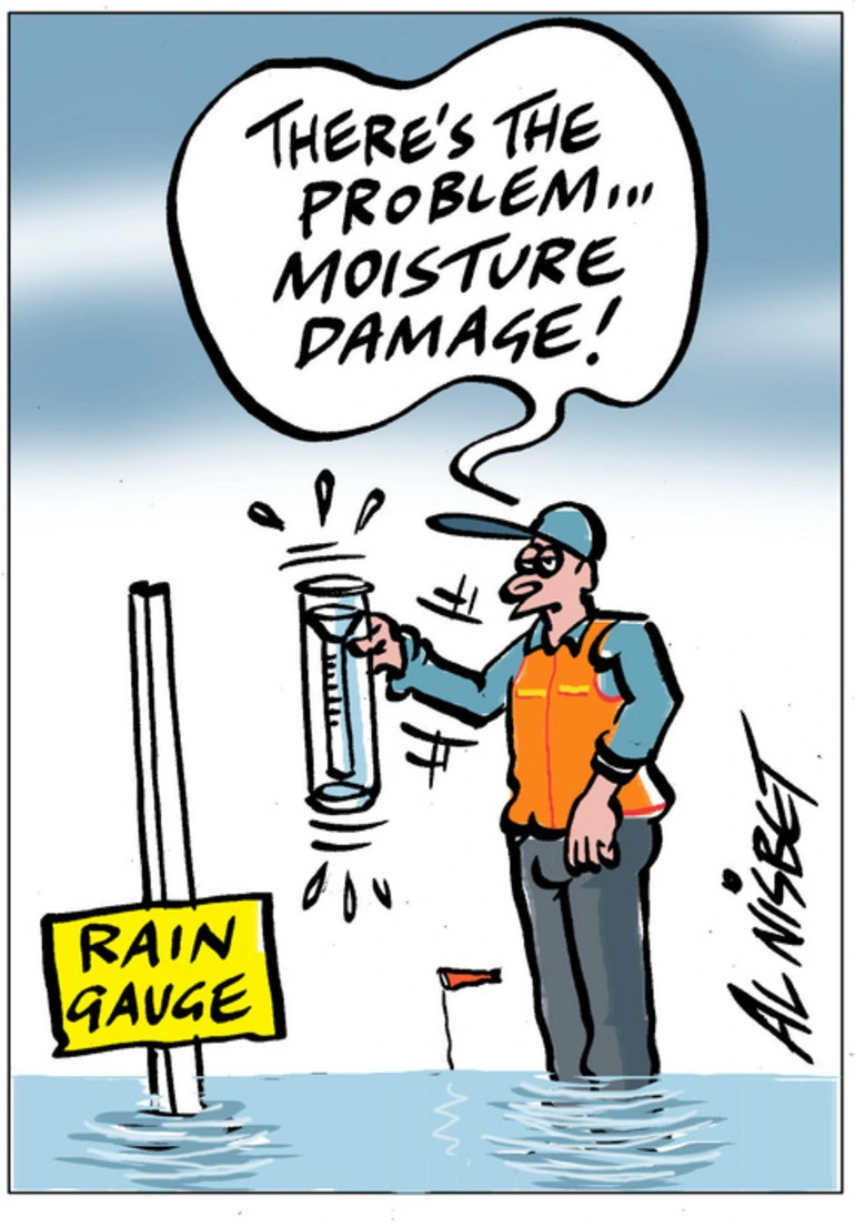 Image: Nisbet, Alastair, 1958- :Rain gauge. 7 May 2014