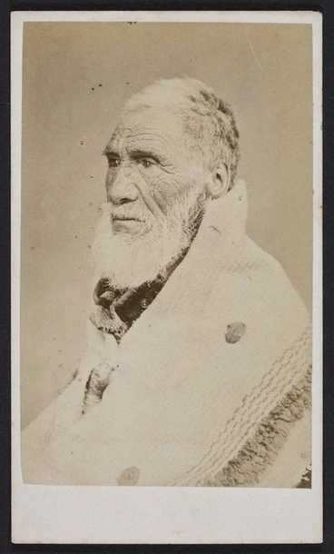 Image: Webster, Hartley (Auckland) fl 1852-1900 :Portrait of Eruera Maihi Patuone d 1872