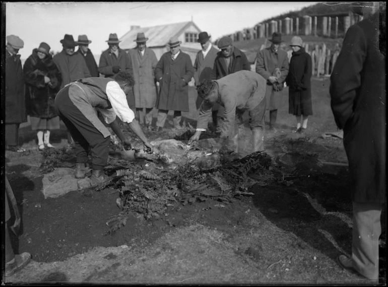 Image: Hangi at Parihaka