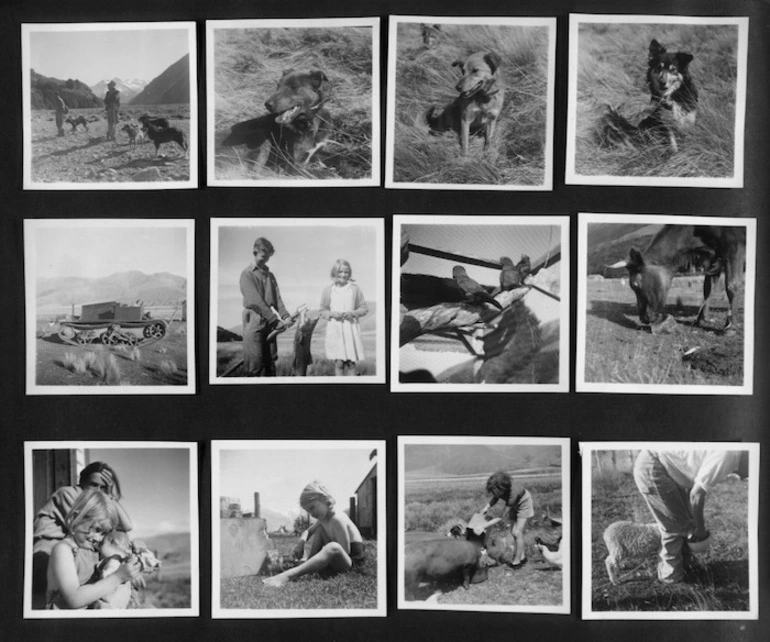 Image: Members of a family on holiday in the country