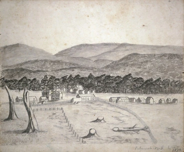 Image: Florance, Augustus H, 1812-1879 :Palmerston North by A F. 1876