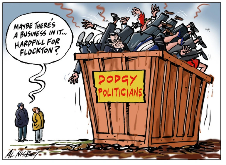 Image: Nisbet, Alastair, 1958- :Dodgy pols. 7 June 2014