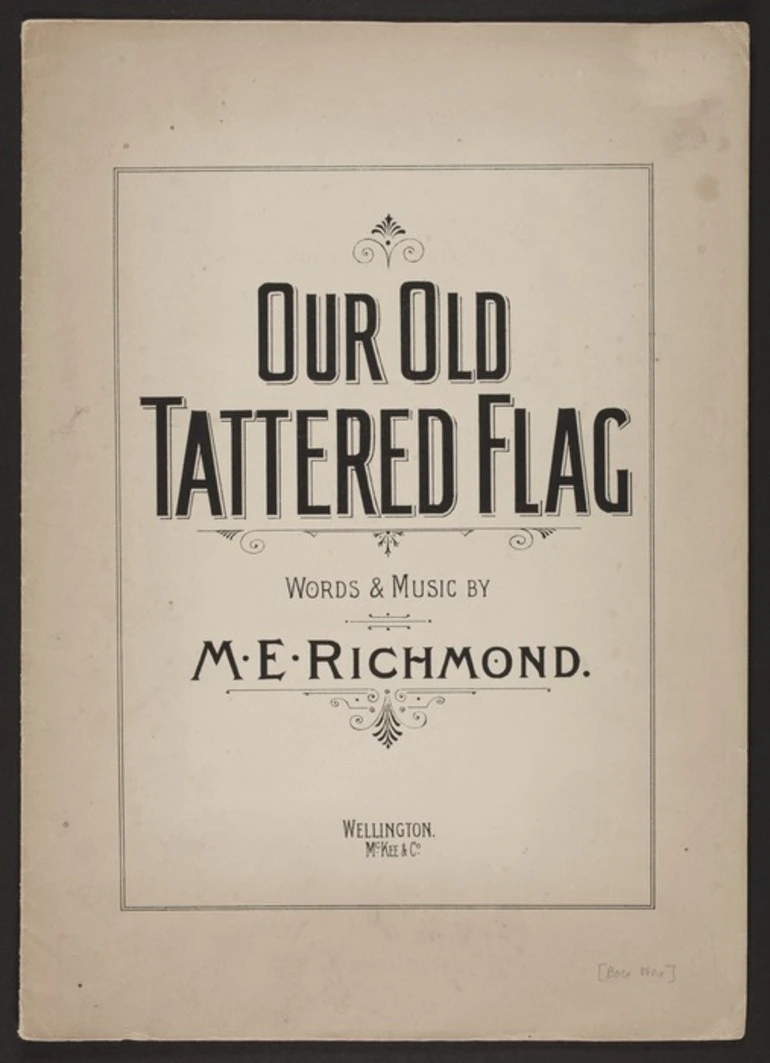 Image: Our old tattered flag / words & music by M.E. Richmond.