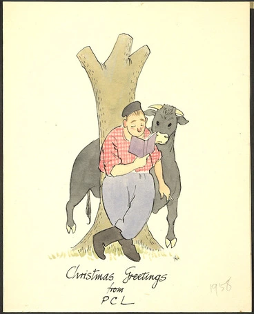 Image: Paterson, Alan Stuart, 1902-1968 :Christmas greetings from PCL / ASP - [1958]