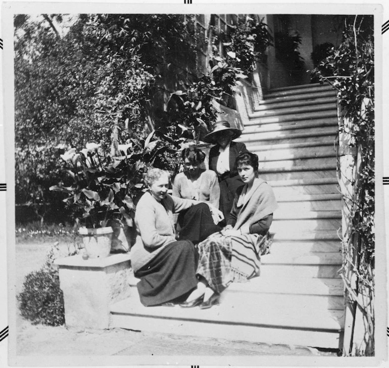 Image: Katherine Mansfield at the Villa Flora, Menton, France