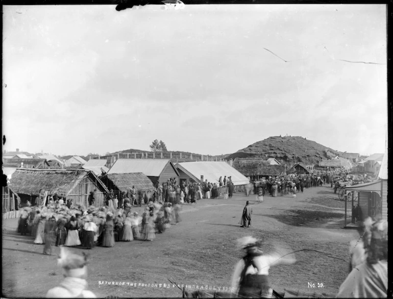 Image: Return of the ploughman prisoners, Parihaka