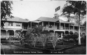 Image: Residence of the New Zealand administrator of Samoa, Robert Ward Tate