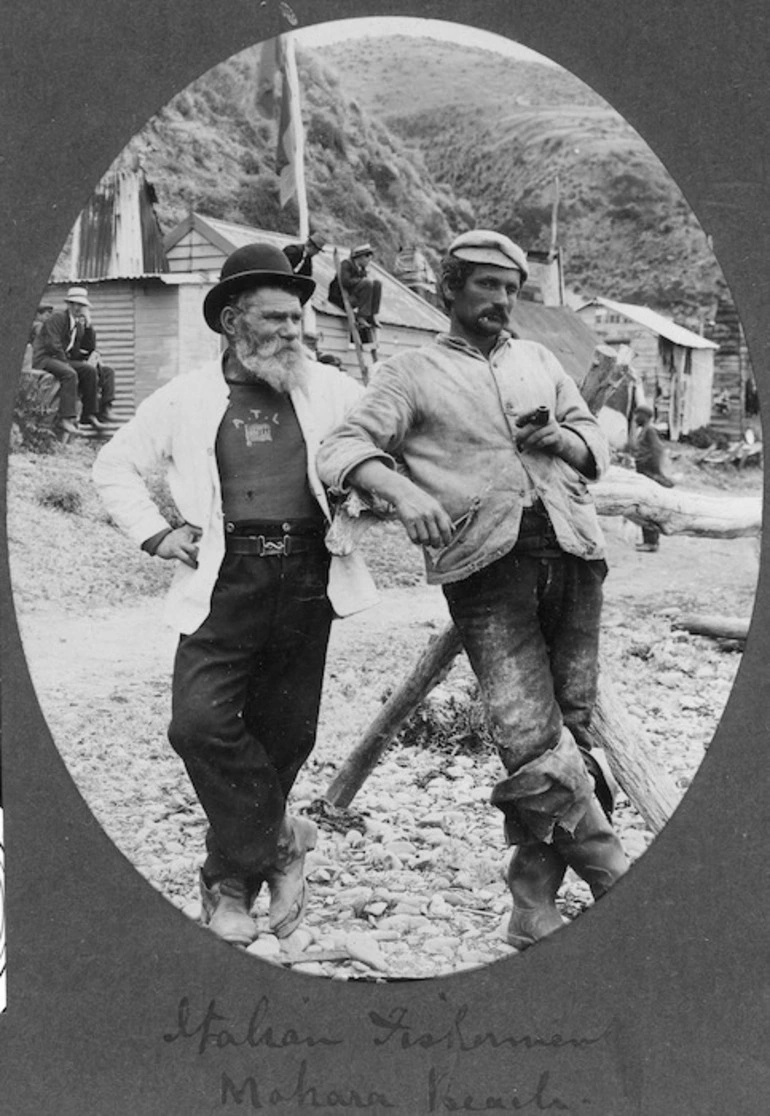 Image: Fishermen, Makara Beach