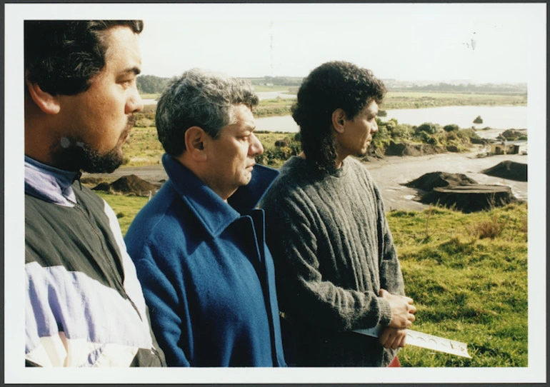 Image: David Doorbar, Jim and Chris O'Carroll, of Waitara - Photograph taken by Melanie Burford