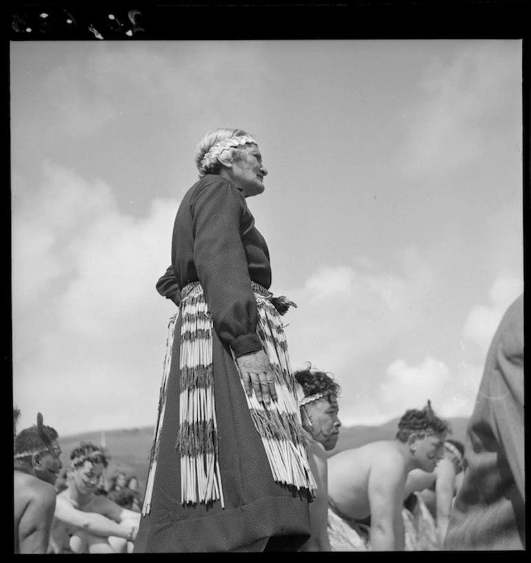 Image: Speech of welcome by Mrs Materoa Reedy, aunt of Moana Nui-A-Kiwa, to guests at the hui in Ruatoria to celebrate the posthumous Victoria Cross award for Moana Nui-A-Kiwa Ngarimu