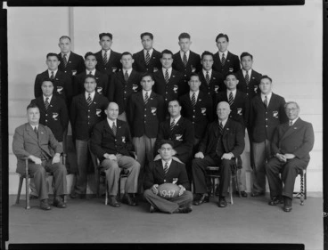 Image: New Zealand Maori Rugby Football representatives of 1947