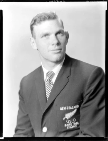 Image: Peter Snell, Olympic gold medallist, Rome 1960