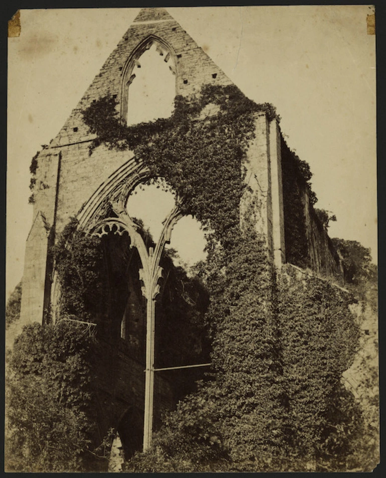 Image: East wall of Tintern Abbey, Tintern, Wales