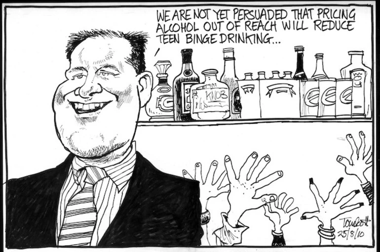 Image: "We are not yet persuaded that pricing alcohol out of reach will reduce teen binge drinking..." 25 August 2010