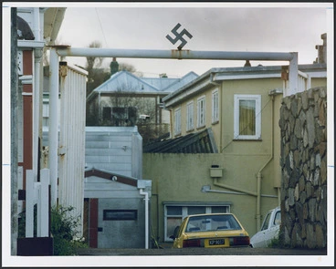 Image: Headquarters of Satan's Slaves, Luxford Street, Behampore, Wellington - Photograph taken by John Nicholson