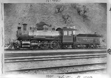 Image: Wellington and Manawatu Railway Company steam locomotive W.M.Ry.Co 15, later New Zealand Railways "Na" class 460 (2-6-2 type)
