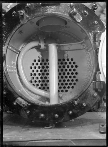 Image: Smokebox of E class locomotive (New Zealand Railways, number 175, 0-4-4-0T), "Josephine".
