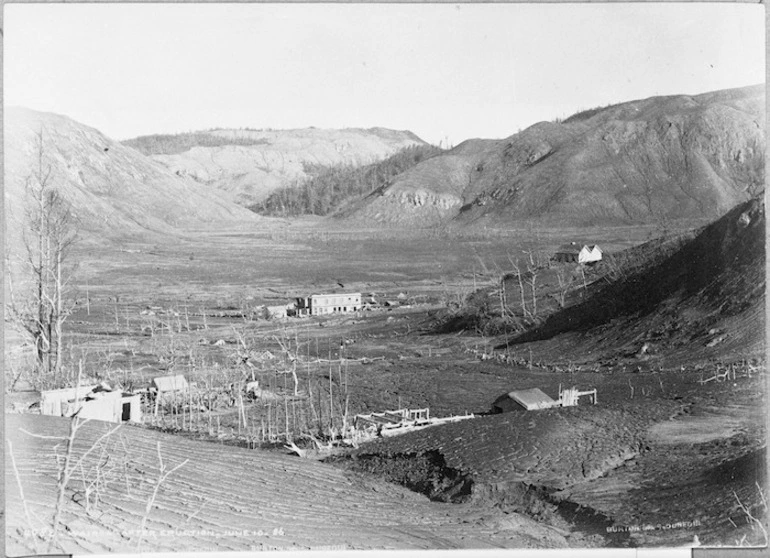 Image: Burton Brothers, 1868-1898 (Firm, Dunedin) : Te Wairoa after the Tarawera eruption