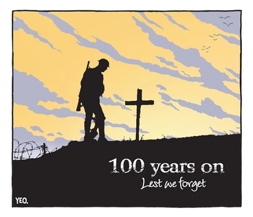 Image: 100 years on. Lest we forget.