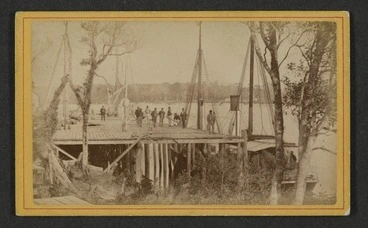 Image: Lock, H T (Westport) fl 1885 :Photograph of Westport wharf