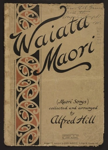 Image: Waiata Māori / by Alfred Hill.