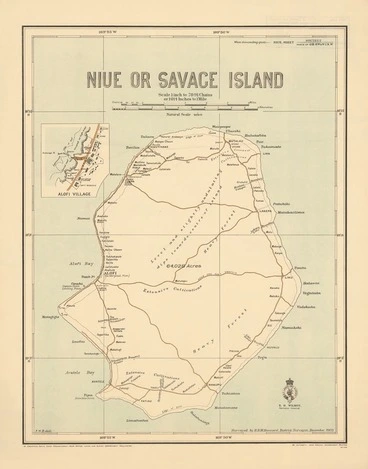 Image: Niue or Savage Island / surveyed by H.D.M. Haszard, District Survey, December, 1903 ; F.W.B. delt.
