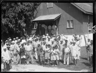 Image: Fijian Indian farmers and boys, Fiji