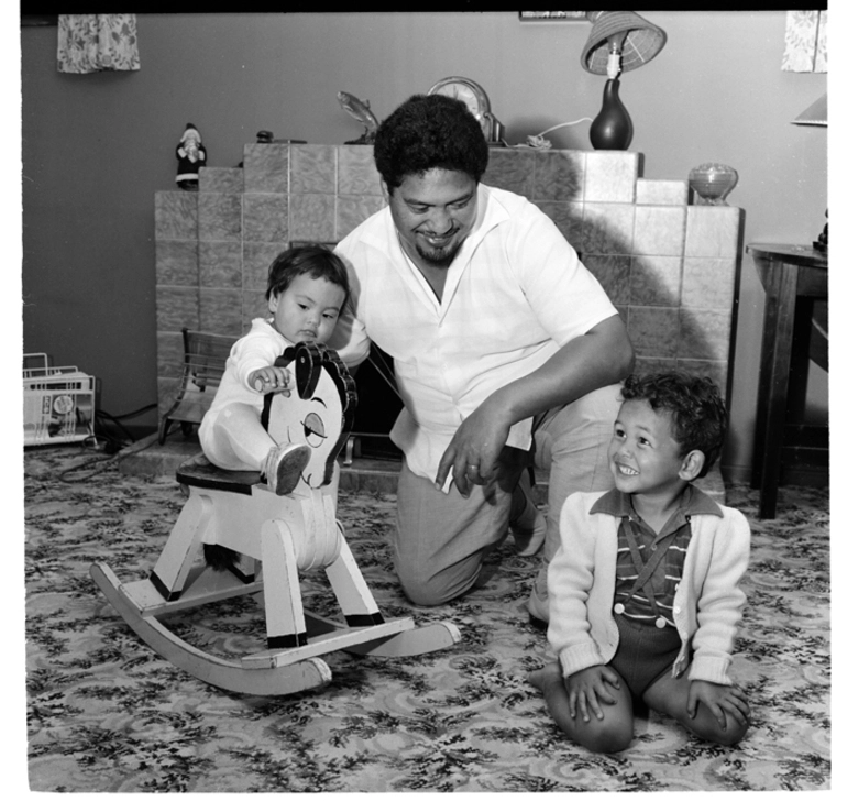 Image: Henare Gilbert and family at their home in Stokes Valley