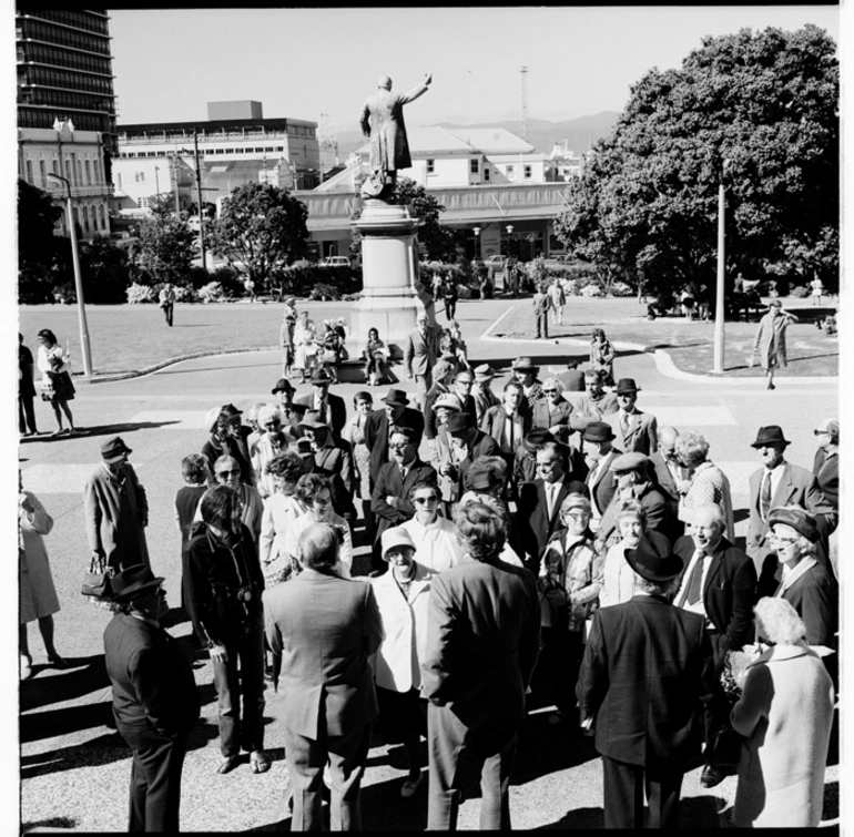 Image: Protest by old age pensioners at Parliament in 1974