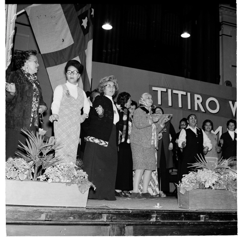 Image: A Māori women's conference at the Wellington Town Hall