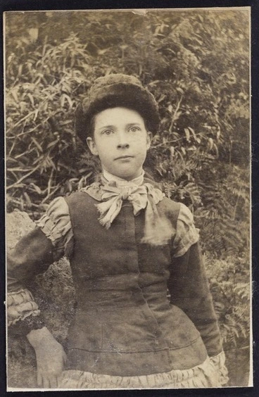 Image: Martin, Josiah, 1843-1916 :Photograph of Ina Haszard