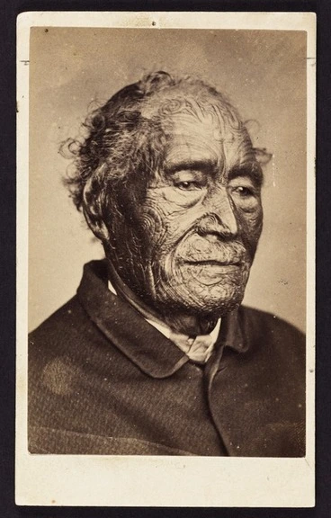 Image: Pulman, Elizabeth, 1836-1900 : Portrait of Tamati Waka Nene
