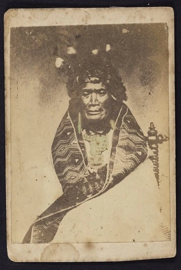 Image: Richards, Edward Smallwood, 1834-1917 :Portrait of Te Rangi Topeora